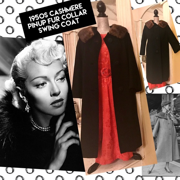 Vintage Jackets & Blazers - ♥️ True Vintage Mink and Cashmere Swing Coat  L♥️